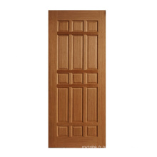 GO-D6 Paute de porte en bois intérieur 6 panneaux peints de décoration de maison en bois naturel